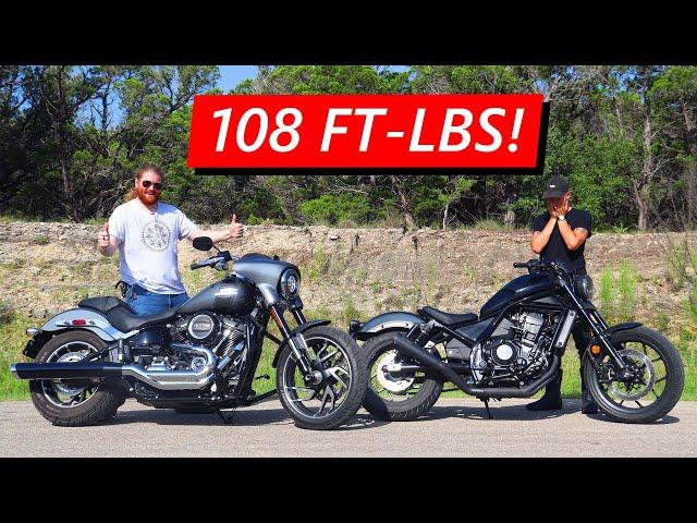 Honda Rebel vs. A REAL HARLEY (2021 Sportglide)