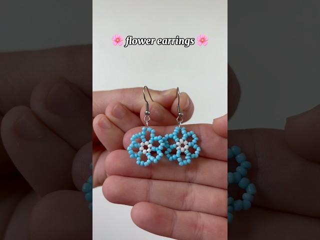 beaded flower earrings 