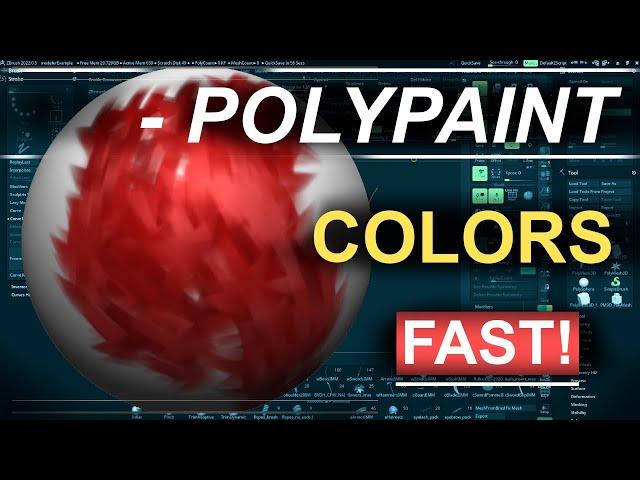 ZBrush - PolyPaint Anything (In 2 MINUTES!!)