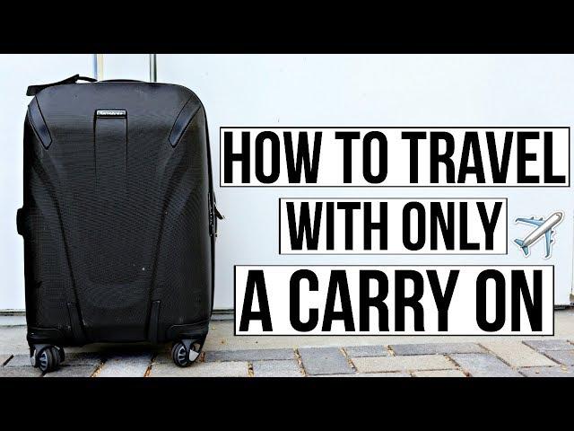 Travel Hacks For Traveling With Only A Carry On! | Ashley Nichole