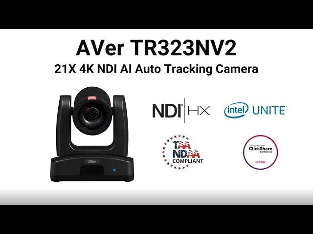 AVer TR323NV2 21X 4K NDI AI Auto Tracking Camera Overview