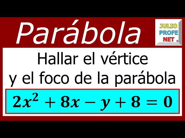 Ejercicio 2 de PARÁBOLA