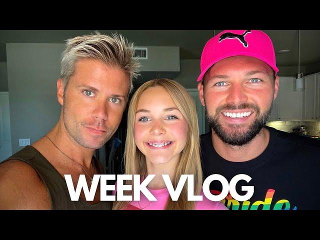 FAMILY WEEK VLOG! 2 DADS, KENZIE & 2 CAVALIER KING CHARLES! Disney Cruise Shopping, Haircuts & More!