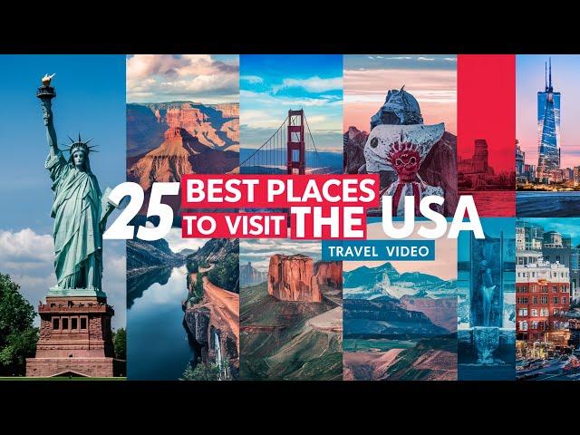 Top 25 Best Places Visit in USA || USA Travel Video 4k