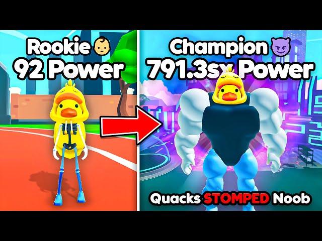 I Went From NOOB to CHAMPION and Crushed Everyone in Push Up Training Simulator! (Roblox)