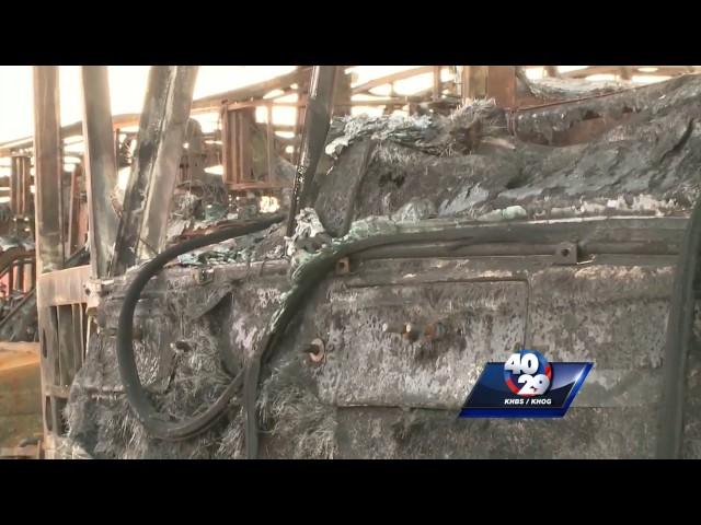 ORT shows busses damaged in January fire