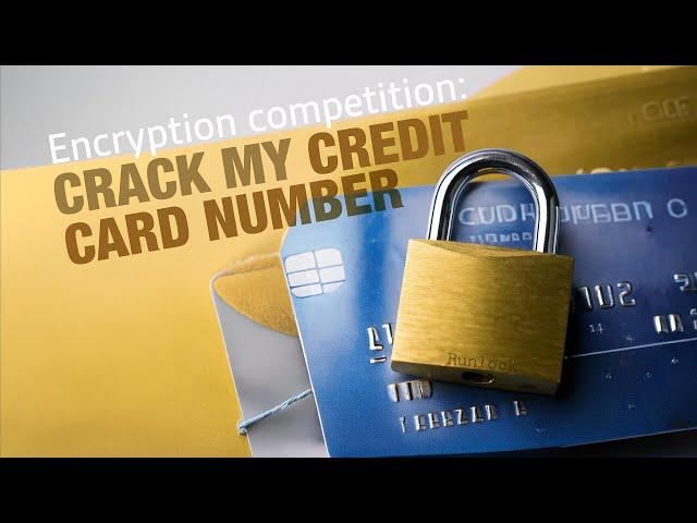 Competition: Crack my credit card number