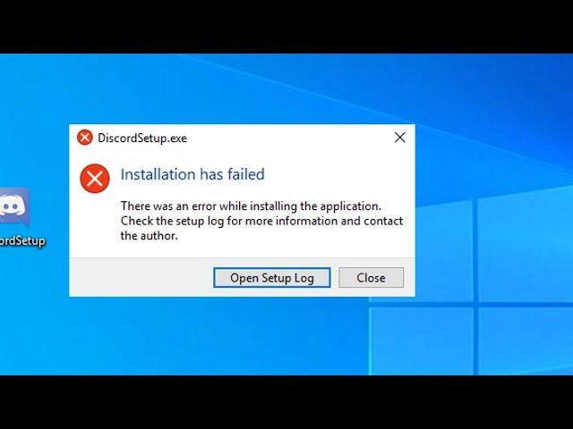 Discord : Installation Has Failed Error