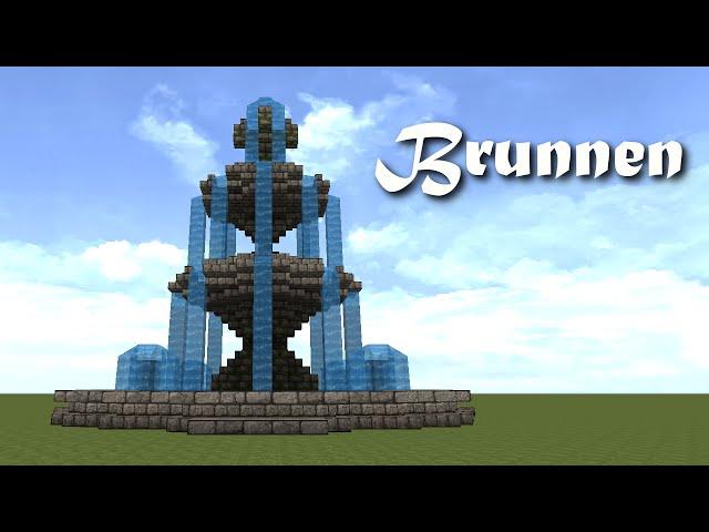 Minecraft Tutorial - Brunnen bauen - build a Fountain