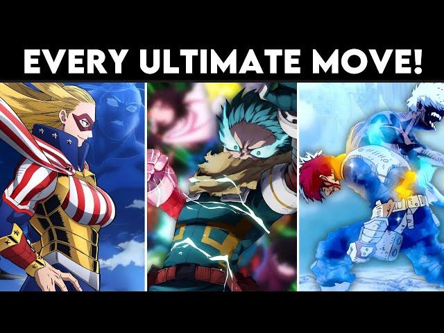 Every Characters Ultimate Move in My Hero Academia Explained!