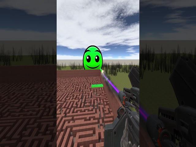 Destroying Fire In The Hole in Big Maze Nextbot Gmod