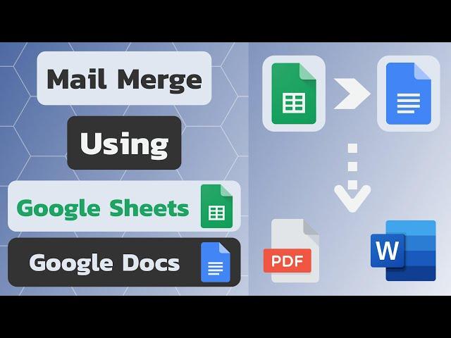 Mail Merge in Google Docs From Google Sheets | Step By Step Process