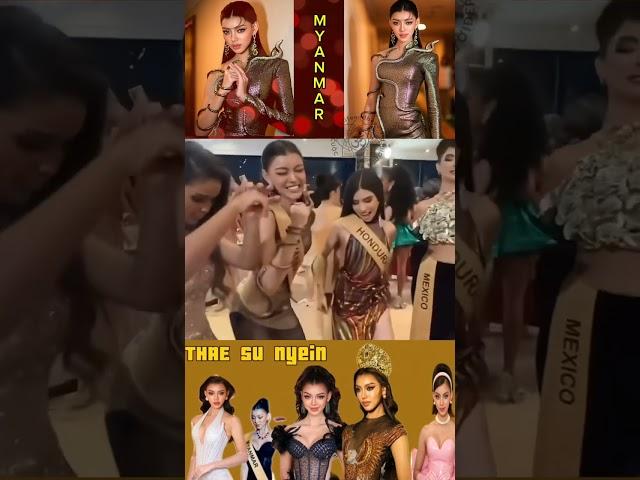 Clip Dancing so hot of Miss Grand Myanmar Thae Su Nyein with Contests Beauty Queen MGI