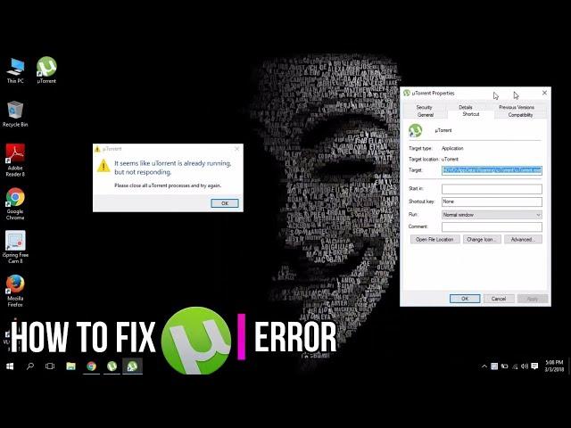 (How To Fix Error) - utorrent it seems like utorrent is already running but not responding {Easily}.