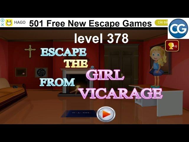 [Walkthrough] 501 Free New Escape Games level 378 - Escape the girl from vicarage - Complete Game