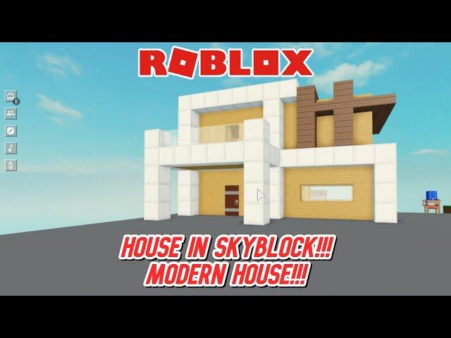 How to make Modern House #5 in | Roblox - Skyblock