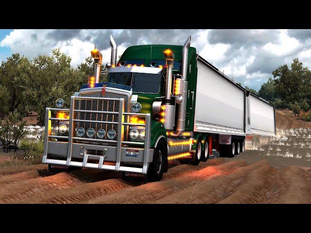 Exploring the Australian Outback: ATS 1.38 Road Train Trucking