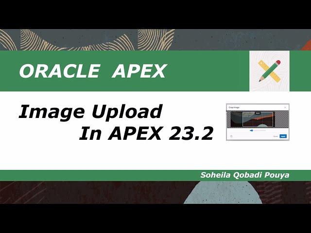 Image Upload Page Item in APEX 23.2