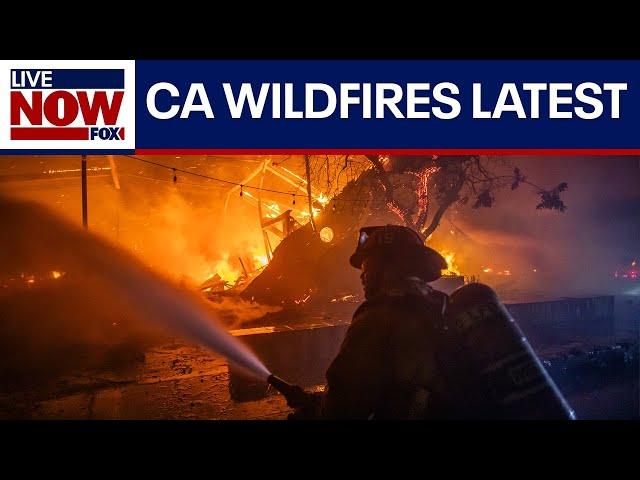 WATCH: Palisades, Eaton fires burn in L.A. area as death toll rises to 24 | LiveNOW from FOX