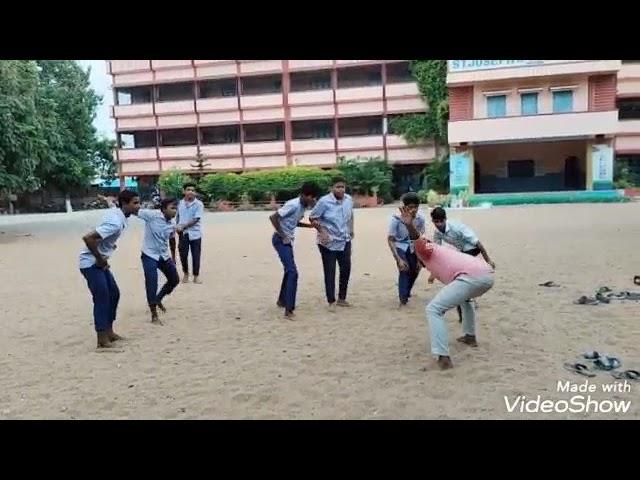 kabbadi with children of 9 and 10 classes