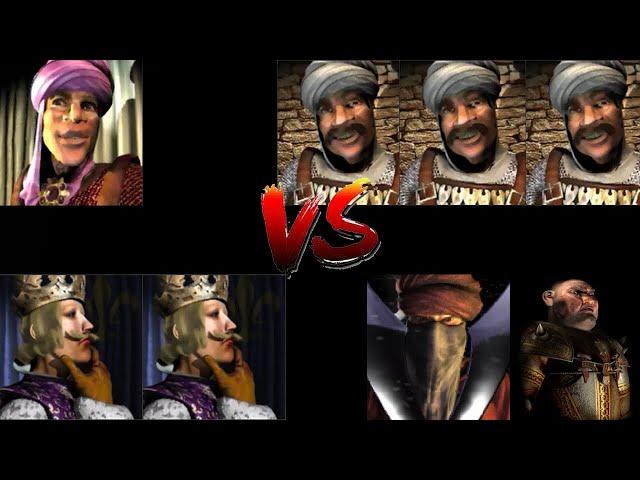 EMIR VS 3 SULTANS VS 2 PHILIPPS VS WAZIR PIG | Stronghold Crusader Ai Battle