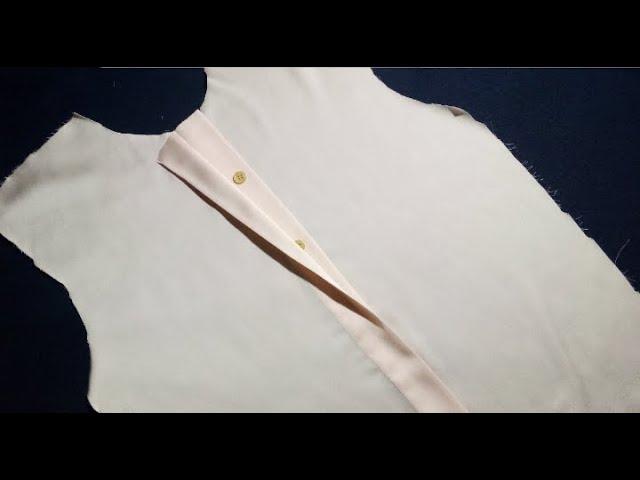 invisible button placket