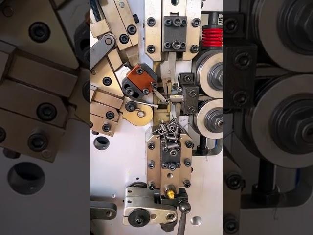 The process of making a small spring- Good tools and machinery make work easy