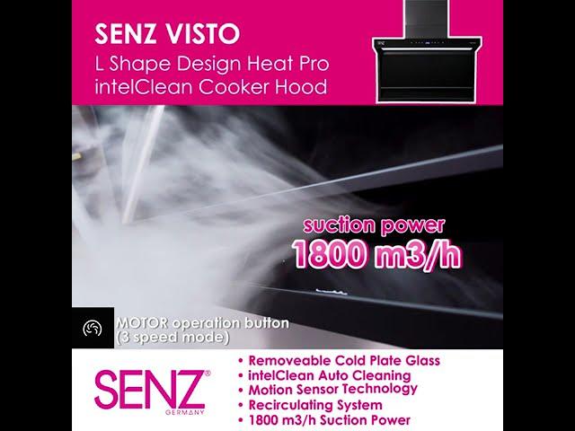 [SENZ] How to operate VISTO L Shape Design Heat Pro intelClean Cooker Hood