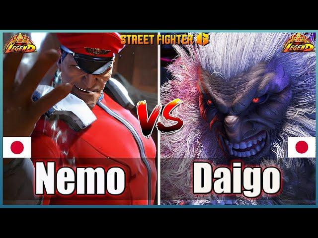 Street Fighter 6 Nemo (M Bison)  Vs  Daigo (AKUMA #1) Best Room MatchFightingGameWorldX