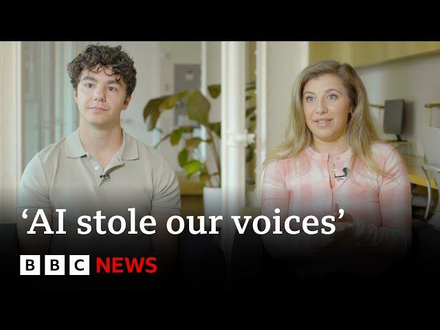 Voice artists sue tech company for 'stealing their voices' | BBC News