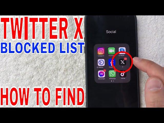   How To Find Blocked List On Twitter X 