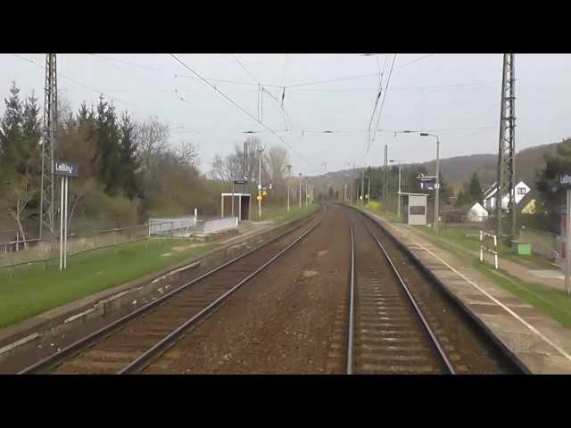 Führerstandsmitfahrt Eisenach - Halle (Teil 3 Naumburg - Halle)