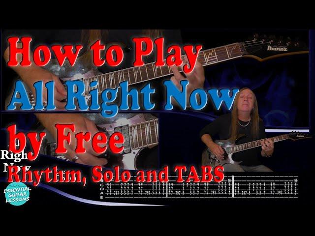 How To Play All Right  Now On Guitar