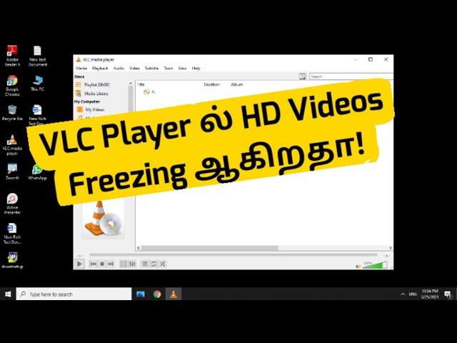 How to Fix VLC Player hanging while playing HD Videos | RAM Solution | Tamil