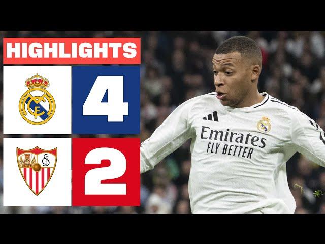 REAL MADRID 4 - 2 SEVILLA FC I HIGHLIGHTS LALIGA EA SPORTS