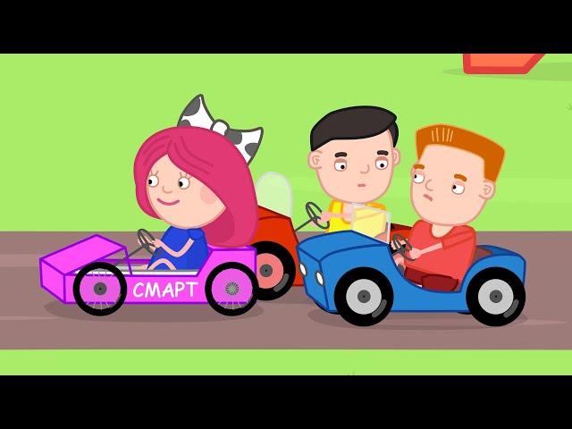 52. Self made car ️ - Smarta and the magic bag