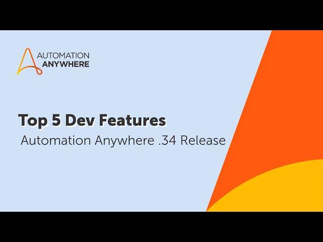 Top 5 Developer-focused features in the .34 release