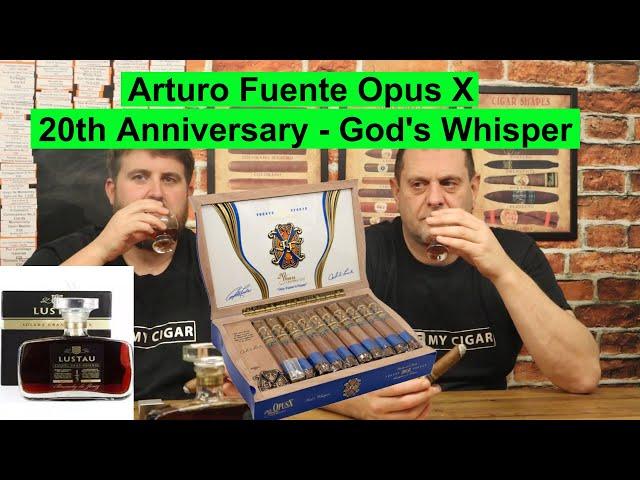 Arturo Fuente Opus X 20th Anniversary God's Whisper New World cigar Paired With lustau brandy