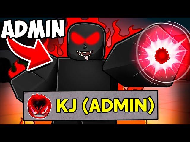 I Unlocked the ADMIN KJ MOVESET in The Strongest Battlegrounds