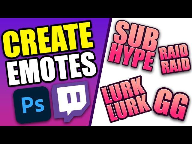 Create Awesome Emotes For Twitch Using Photoshop #emotes