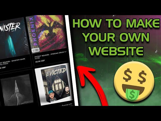 HOW TO BUILD YOUR OWN MUSIC PRODUCER WEBSITE! SHOPIFY BEAT STORE TUTORIAL