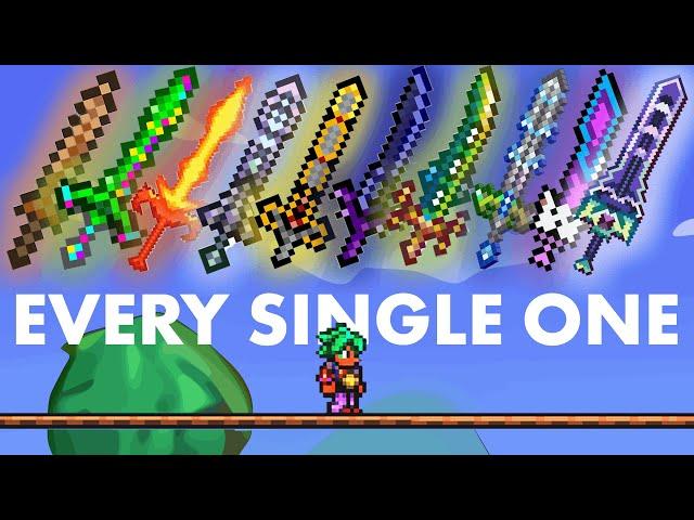 EVERY Sword You'll Need in Terraria in Under 6 Mins!