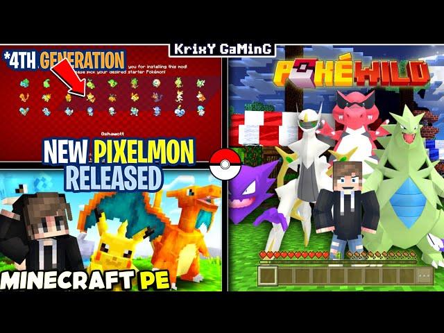 NEW PIXELMON MOD FOR MINECRAFT PE/BEDROCK ( 1.20,1.21+ ) | PIXELMON ADDON FOR MCPE/MCBE !