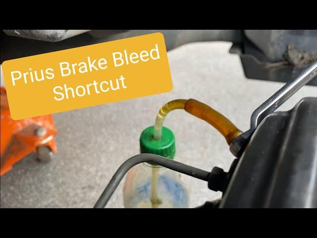 Prius Brake Bleed no Scantool