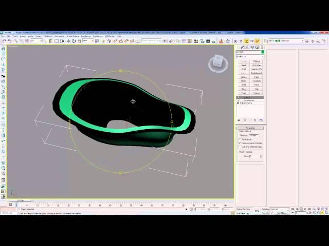 3D Max, визуализация интерьеров. Модификаторы crossSection,surface создание ванны в 3D Max