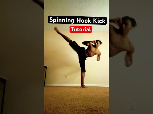 How to Do a Spinning HOOK KICK FAST?! #taekwondo #shorts