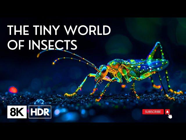 THE  INSECTS - 8K 60FPS ULTRA HD | The Tiny World Of Insects