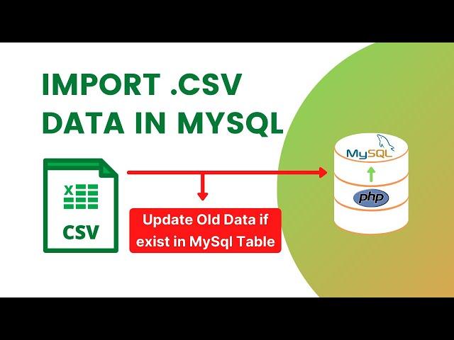 Import CSV File Data in Mysql Database using PHP