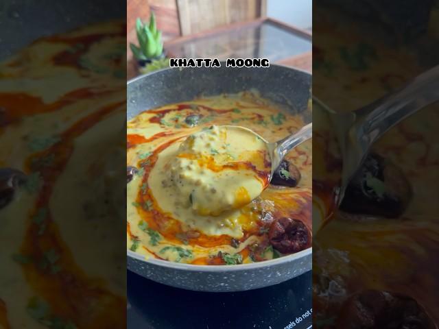 Khatta moong | Green moong kadhi