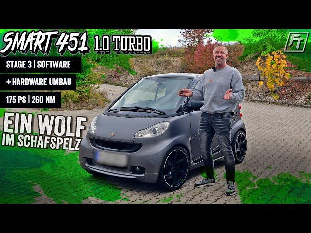 Smart 451 1.0  Turbo Tuning | 175 PS & 260 NM | Stage 3 Software + Hardware | Fasttuning